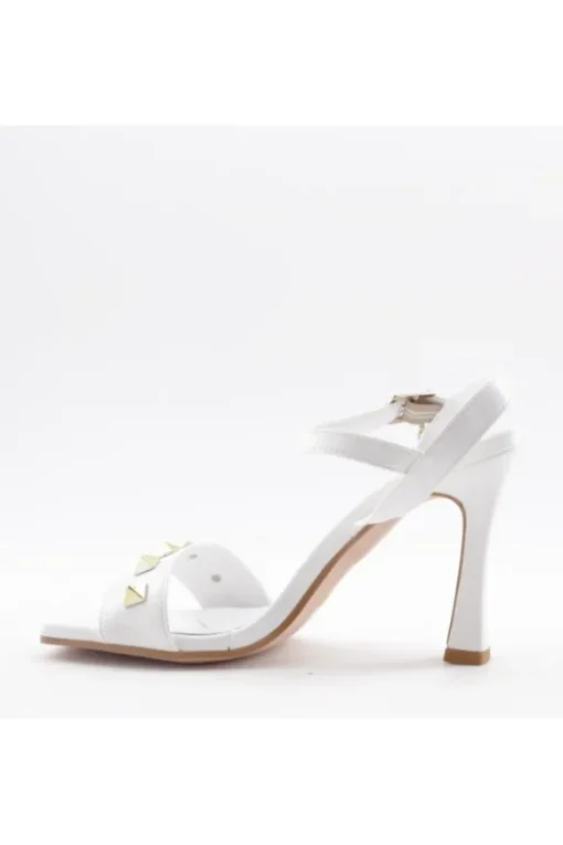 Sophie Blanc Sandalo tacco 7592 Bianco