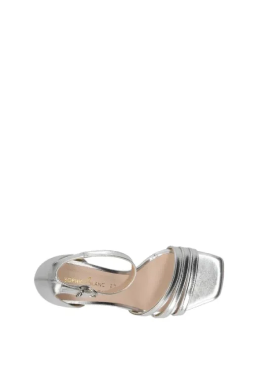 Sophie Blanc Sandalo tacco 73756 Argento