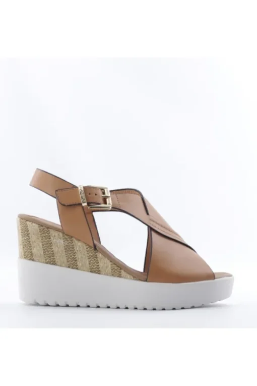 Stonefly Sandalo zeppa 219133 Dk/tan