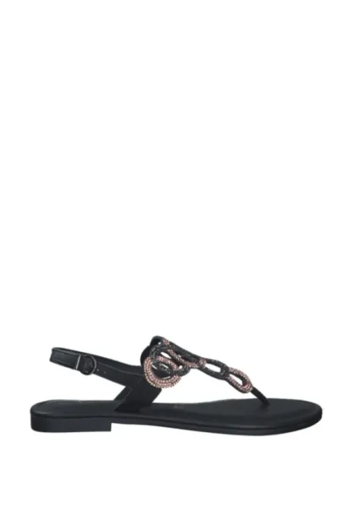 Tamaris Sandalo basso 28125 Black comb