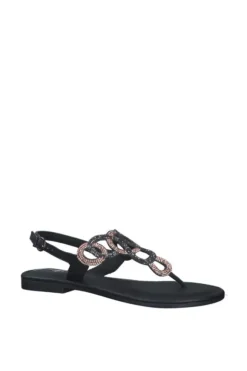 Tamaris Sandalo basso 28125 Black comb