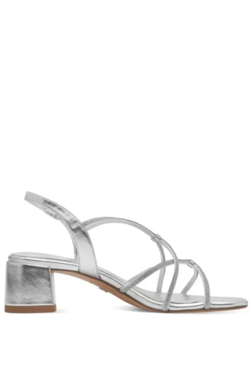 Tamaris Sandalo tacco 28236 Silver