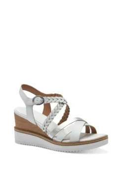Tamaris Sandalo zeppa 28220 White