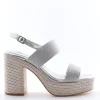 Wcubed Sandalo tacco 46121 Silver