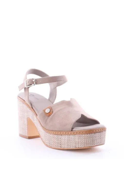 Wcubed Sandalo tacco 46113 Taupe