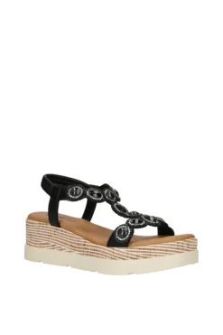 Wcubed Sandalo zeppa 48077 Black