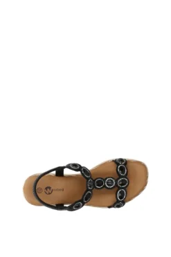 Wcubed Sandalo zeppa 48077 Black
