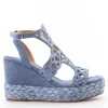 Wcubed Sandalo zeppa 46035 Blu