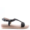Yasmine Sandalo basso 40136 Negro