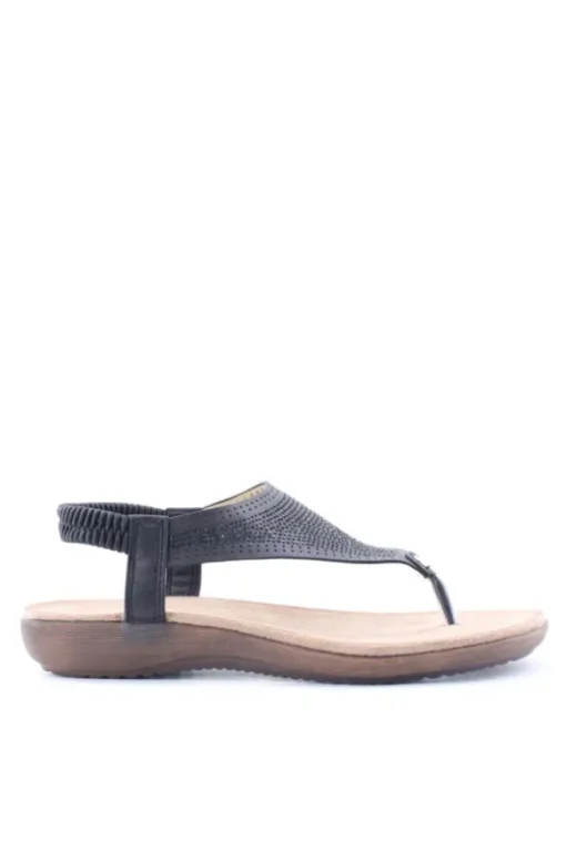 Yasmine Sandalo basso 40132 Negro