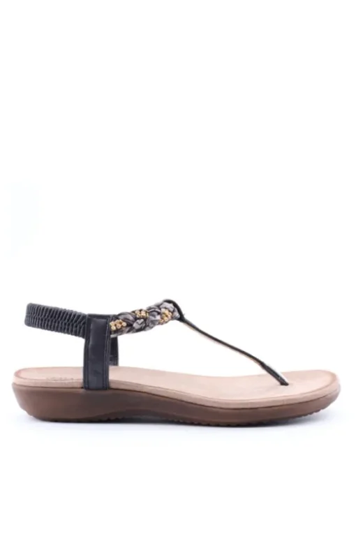 Yasmine Sandalo basso 40133 Negro