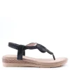 Yasmine Sandalo basso 40135 Negro