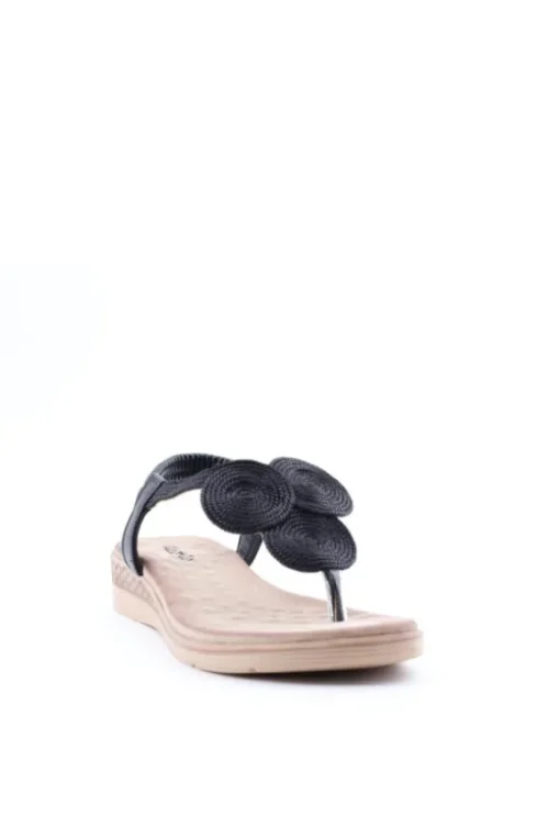 Yasmine Sandalo basso 40135 Negro