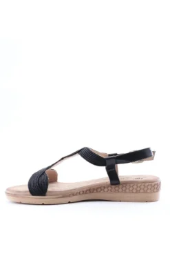 Yasmine Sandalo basso 40136 Negro