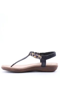 Yasmine Sandalo basso 40133 Negro