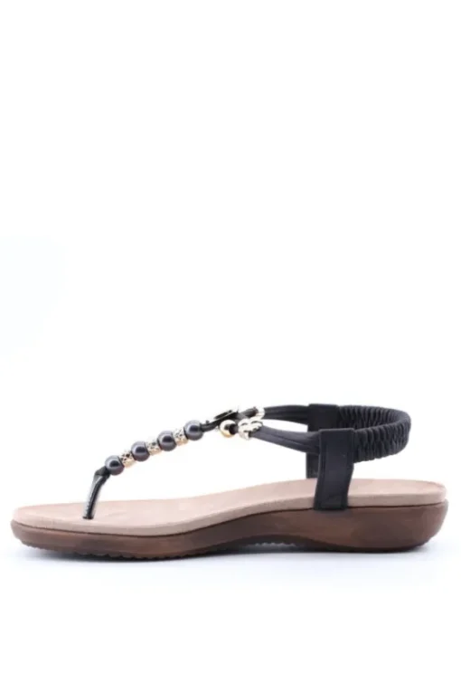 Yasmine Sandalo basso 40130 Negro