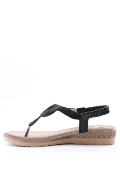 Yasmine Sandalo basso 40135 Negro