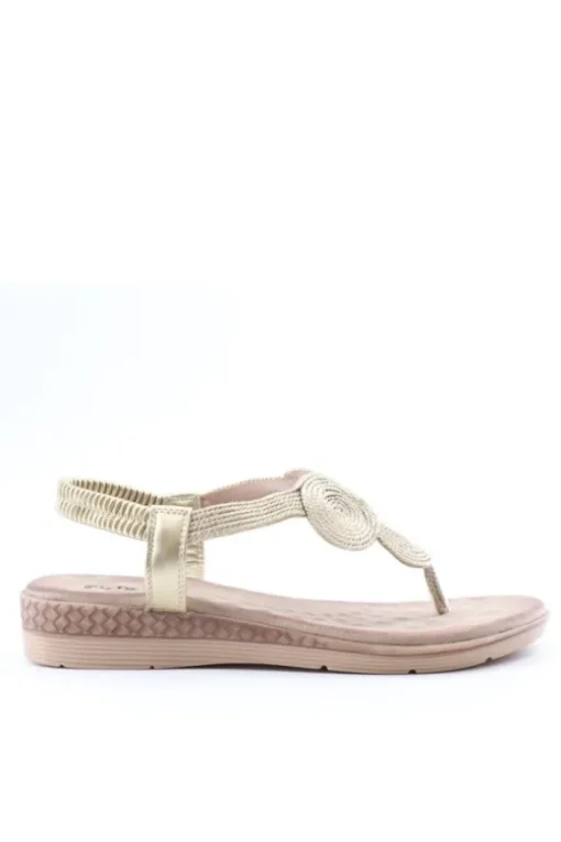 Yasmine Sandalo basso 40135 Oro