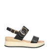 Yasmine Sandalo zeppa 48815 Black