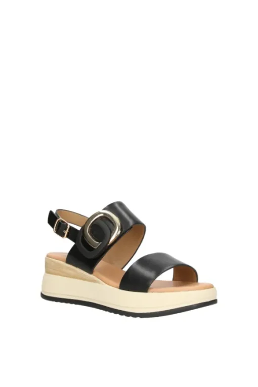 Yasmine Sandalo zeppa 48815 Black