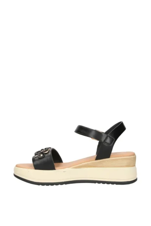 Yasmine Sandalo zeppa 48816 Black