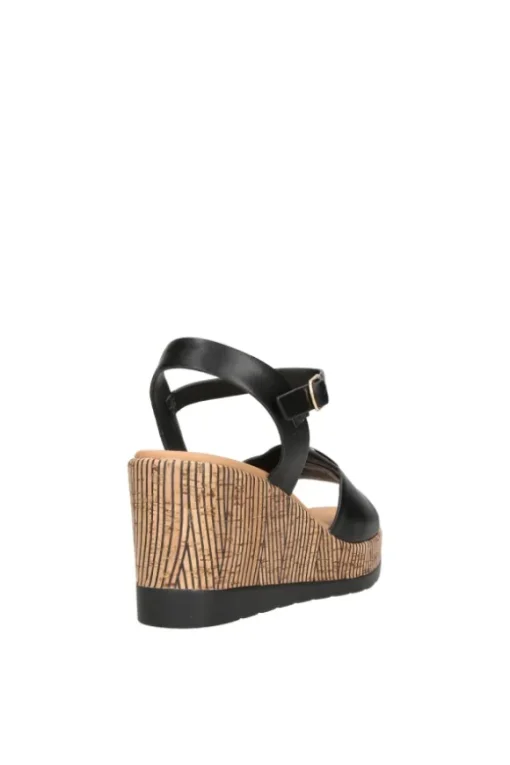 Yasmine Sandalo zeppa 48811 Black