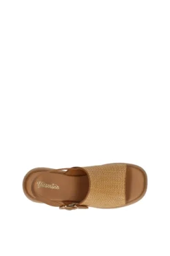 Yasmine Sandalo zeppa 48813 Camel