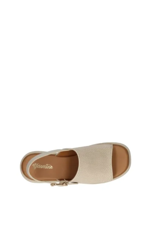 Yasmine Sandalo zeppa 48813 Off white