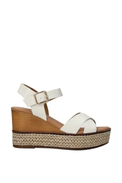 Yasmine Sandalo zeppa 48819 White