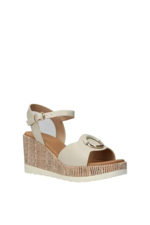 Yasmine Sandalo zeppa 48811 White