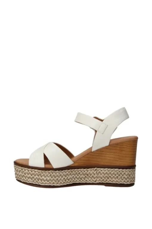 Yasmine Sandalo zeppa 48819 White