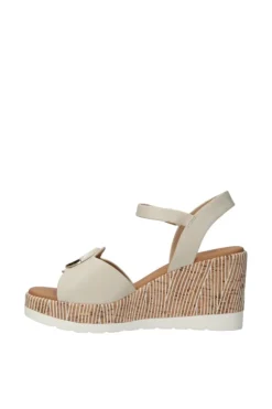 Yasmine Sandalo zeppa 48811 White