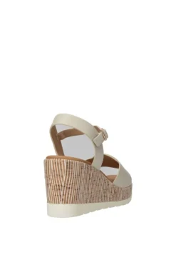Yasmine Sandalo zeppa 48811 White